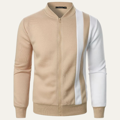 Men's Bright Colourblock Zipper Jacket