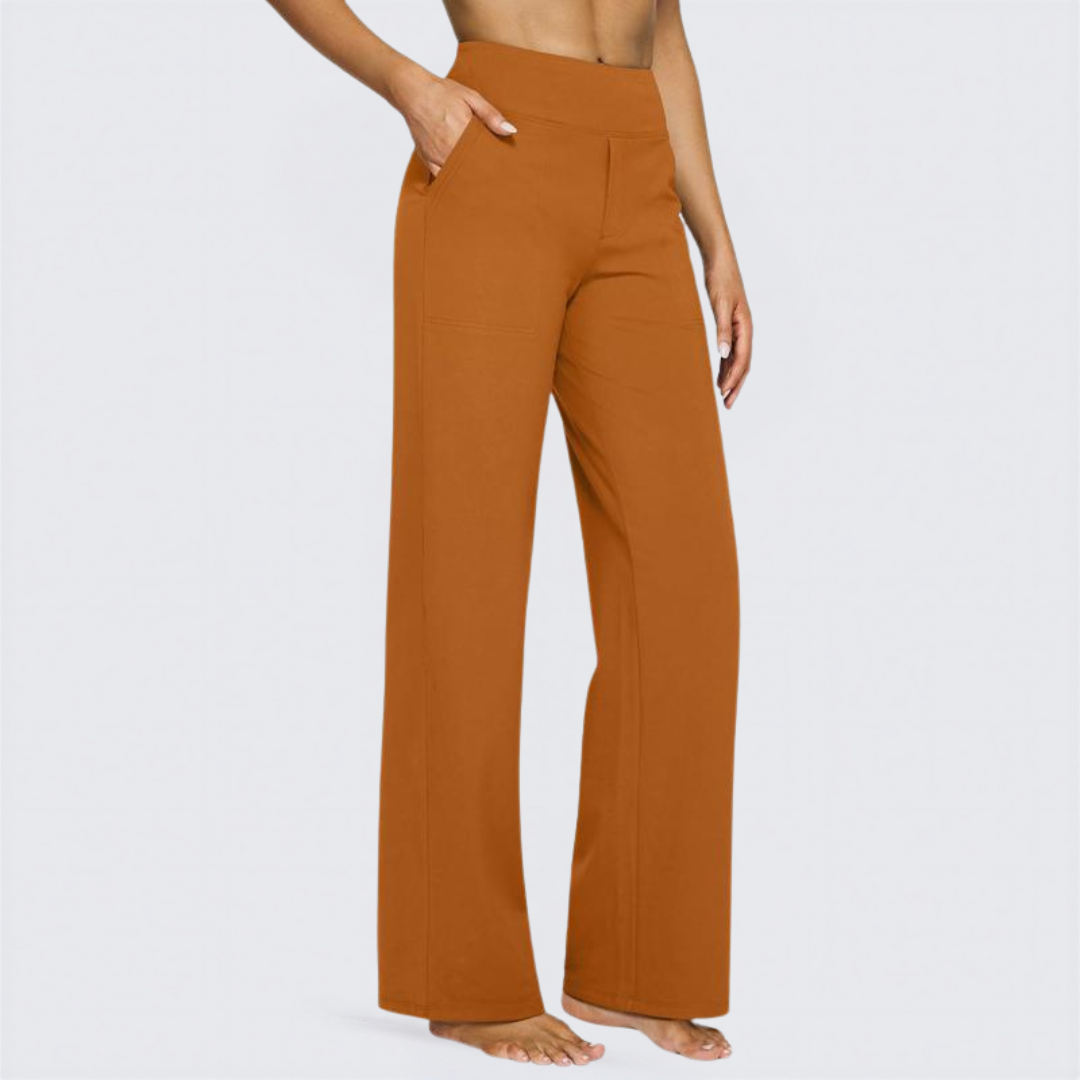 Relaxed Fit High Waist Yoga Pants for Women
