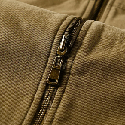 Warm Reversible Men's Fleece Bomber Jacket