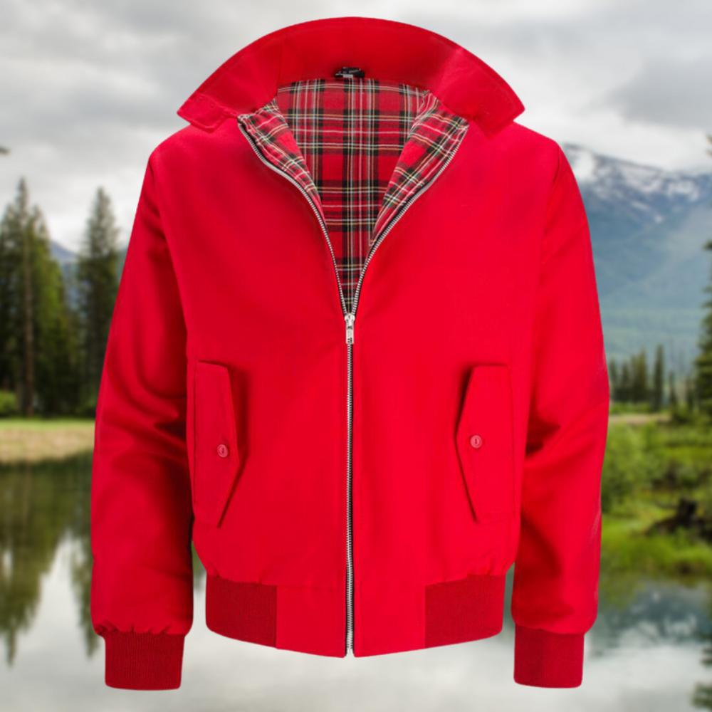 Men's Vintage Zip Up Bomber Jacket