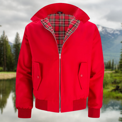 Men's Vintage Zip Up Bomber Jacket