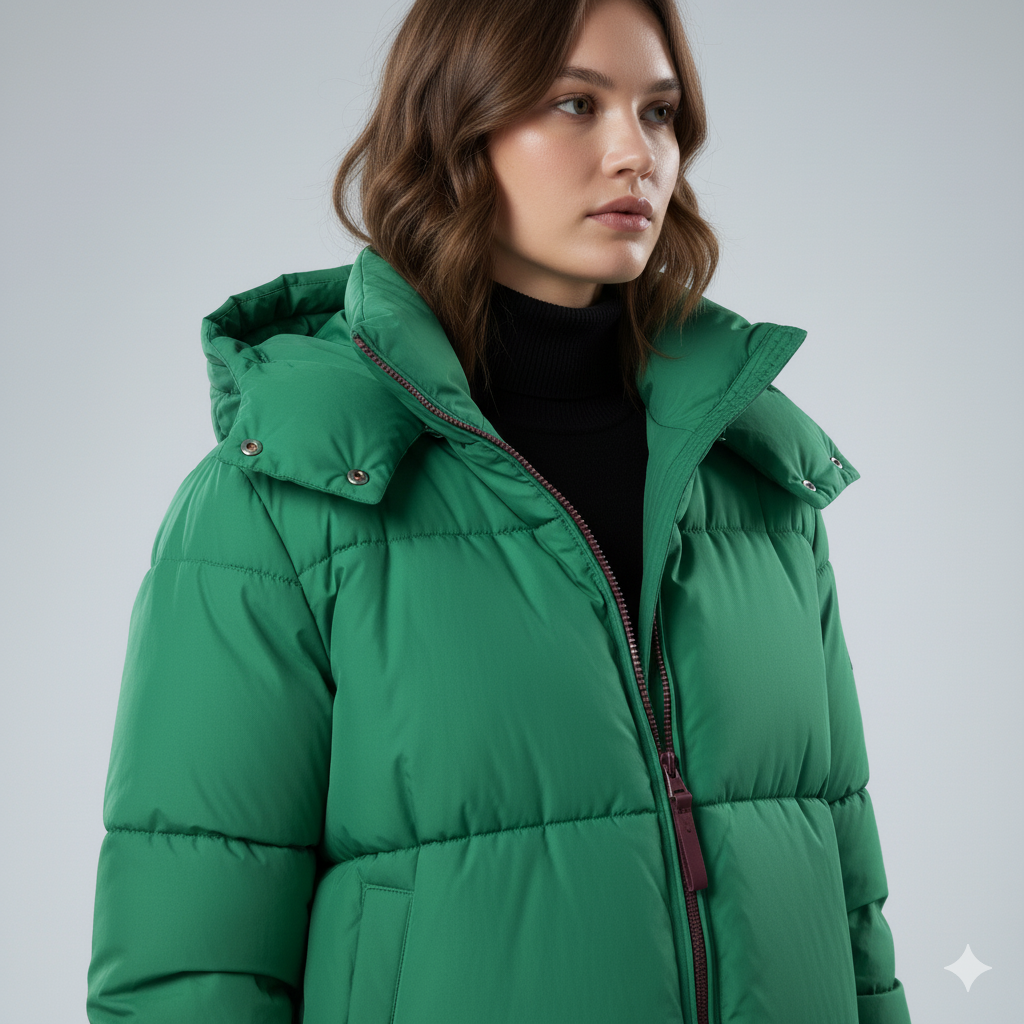Warm Padded Parka Coat for Women