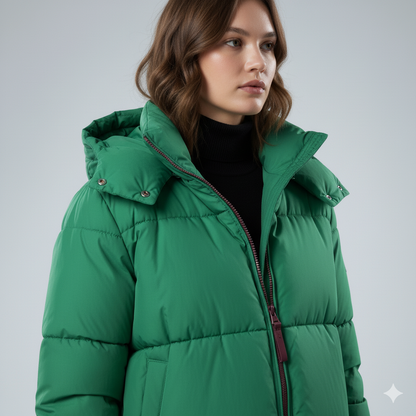 Warm Padded Parka Coat for Women