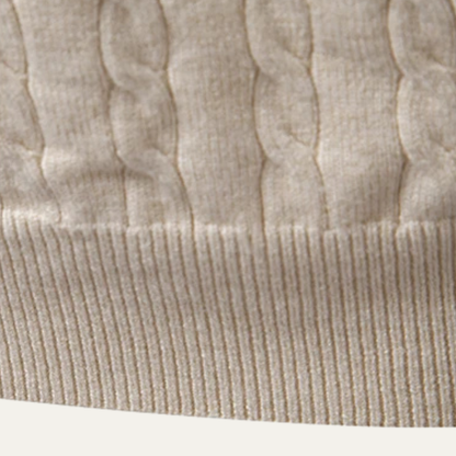 Comfortable Men's Cotton Relaxed Fit Polo Sweater