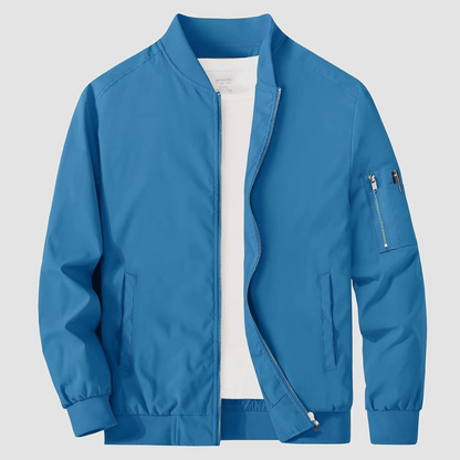 Men's Vintage Style Zip Up Bomber Coat