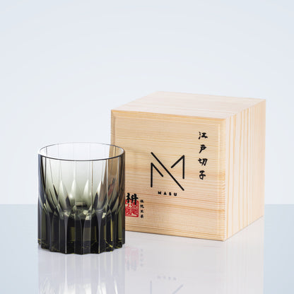 Stylish Whiskey Glass Set with Wooden Presentation Box
