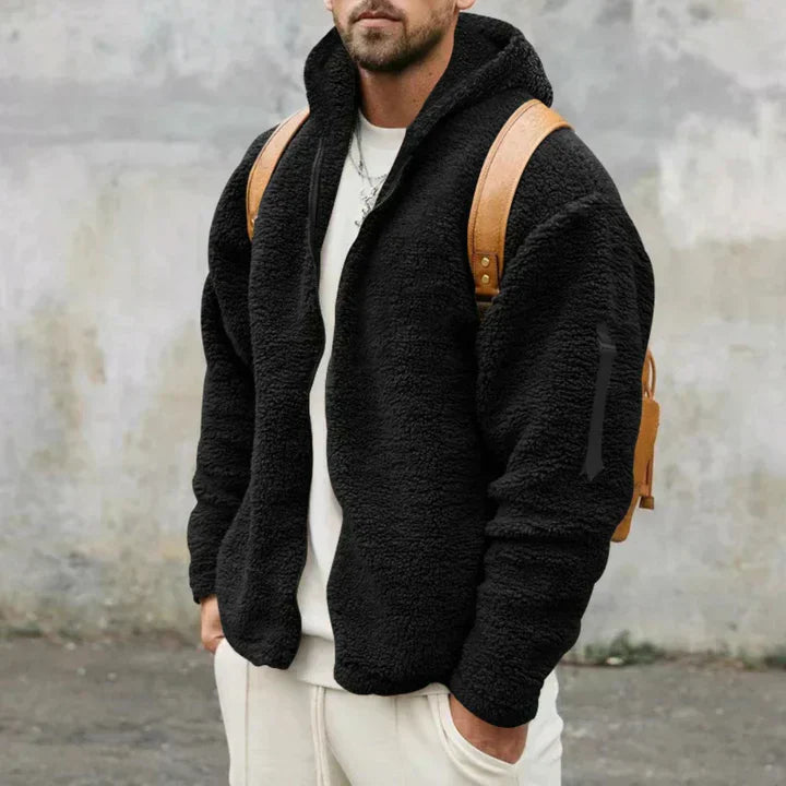 Men's Cozy Fleece Hooded Jacket