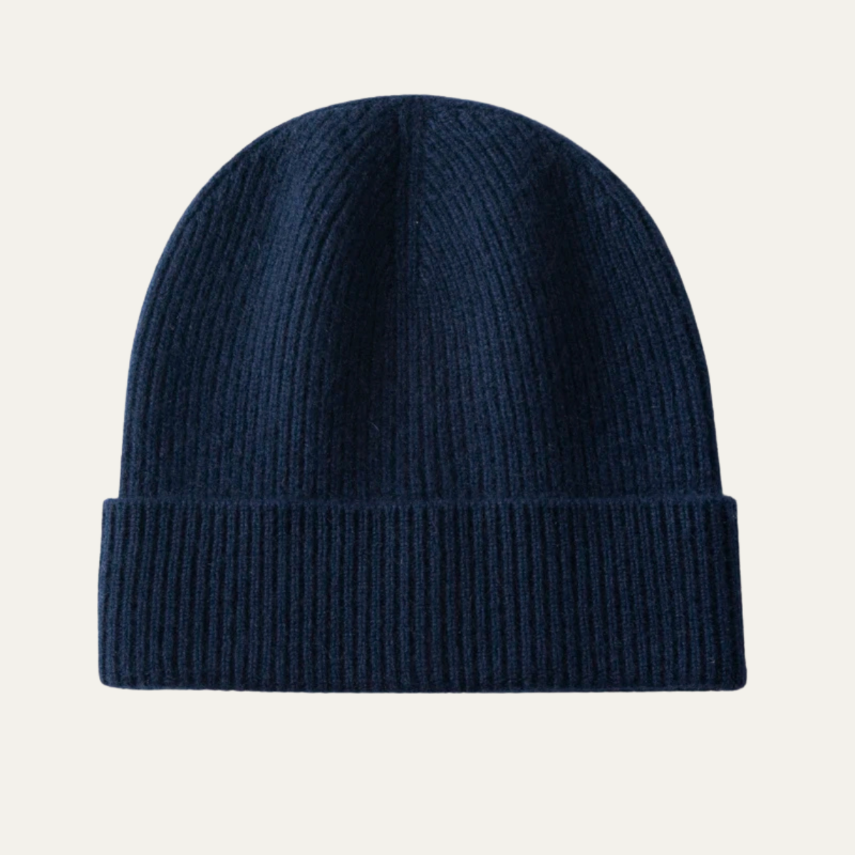 Warm Mens Cashmere Ribbed Winter Hat