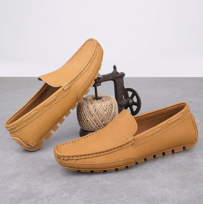 Classic Real Leather Slip On Shoe