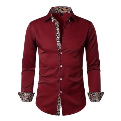 Trendy Mens Shirt with Classic Paisley Pattern