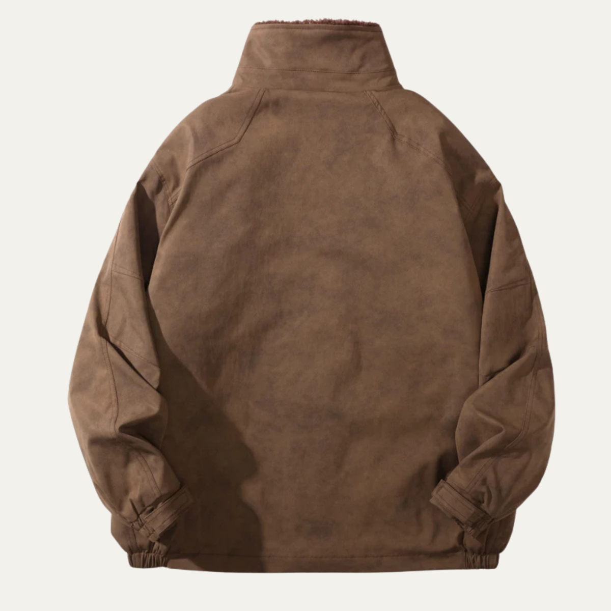 Luxury Mens Suede Inside Fleece Bomber Jacket