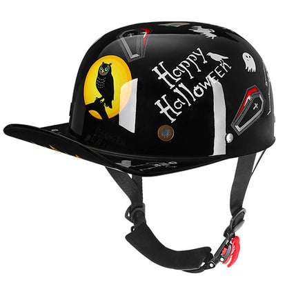Vintage DOT Bike Half Face Helmet Cap Style