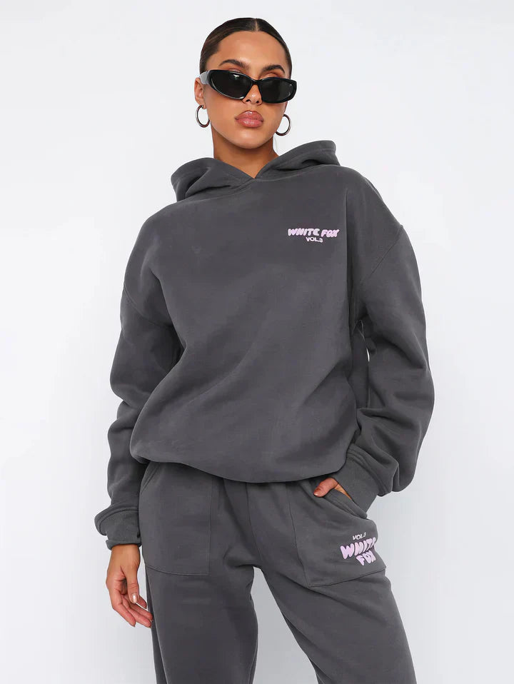 Pink Hoodie and Sweatpants Set for Women