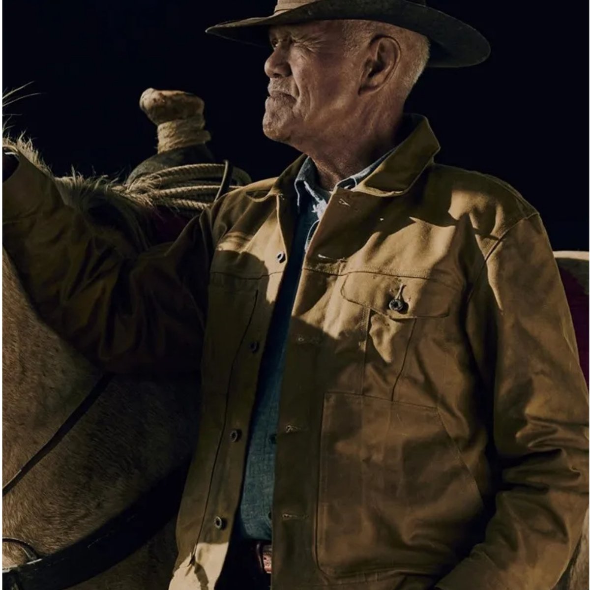 Classic Mens Vintage Canvas Ranch Jacket