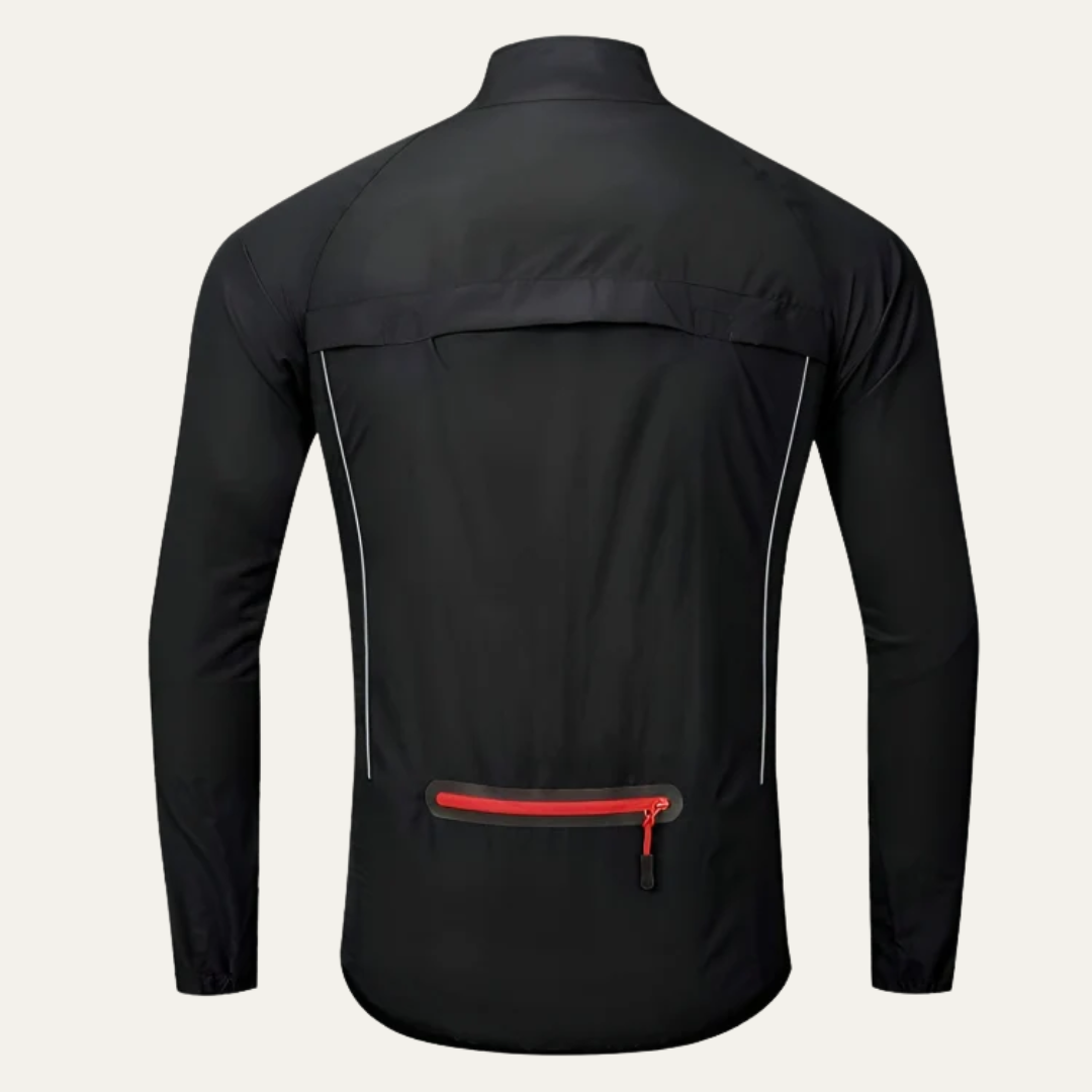 Men's Visibility High Neck Full Zip Bike Jacket