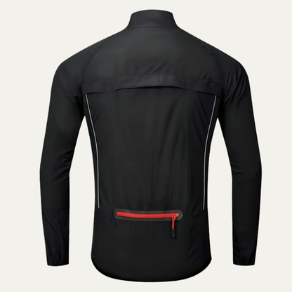 Men's Visibility High Neck Full Zip Bike Jacket