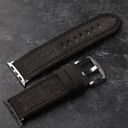 Genuine Leather and Strong Canvas Strap