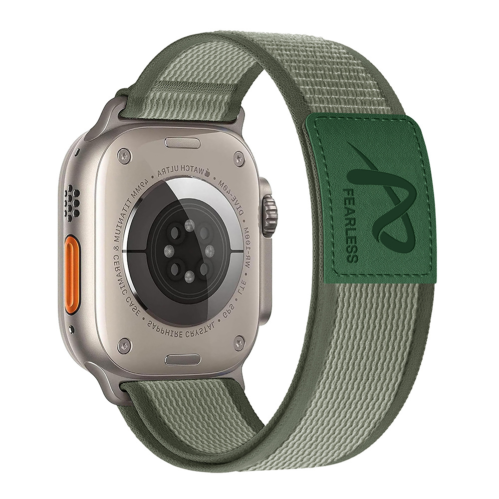 Strong Adjustable Strap for Apple Watch with Leather Accent