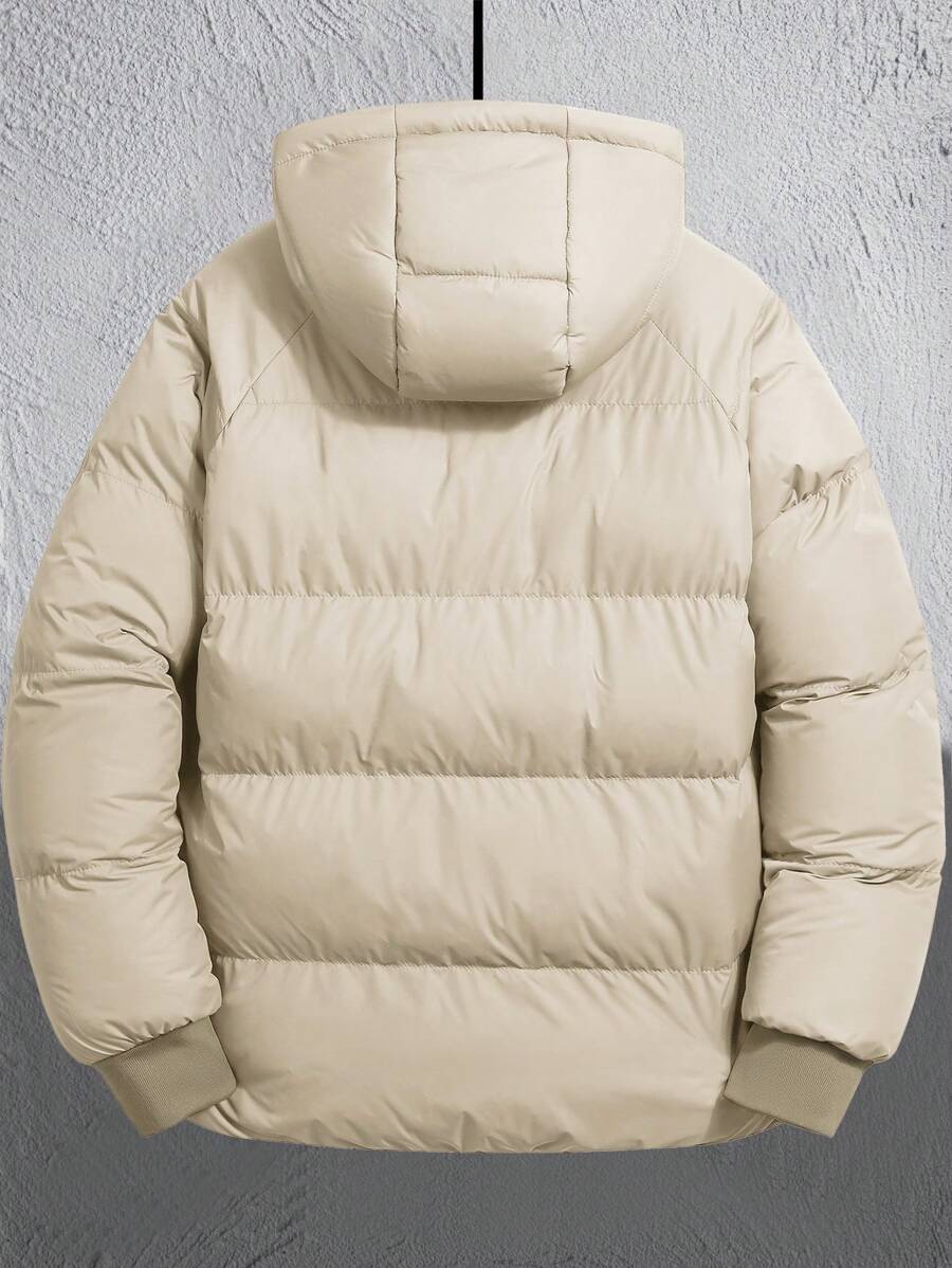 Comfortable Insulated Khaki Coat