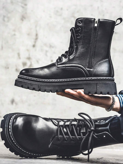 Supportive Ankle High Orthopedic Boots with Side Zipper