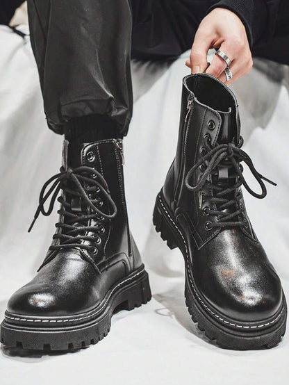 Supportive Ankle High Orthopedic Boots with Side Zipper