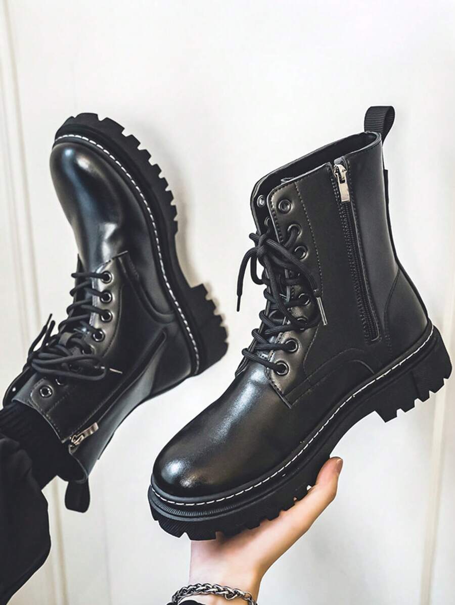 Supportive Ankle High Orthopedic Boots with Side Zipper - OutfitLondon