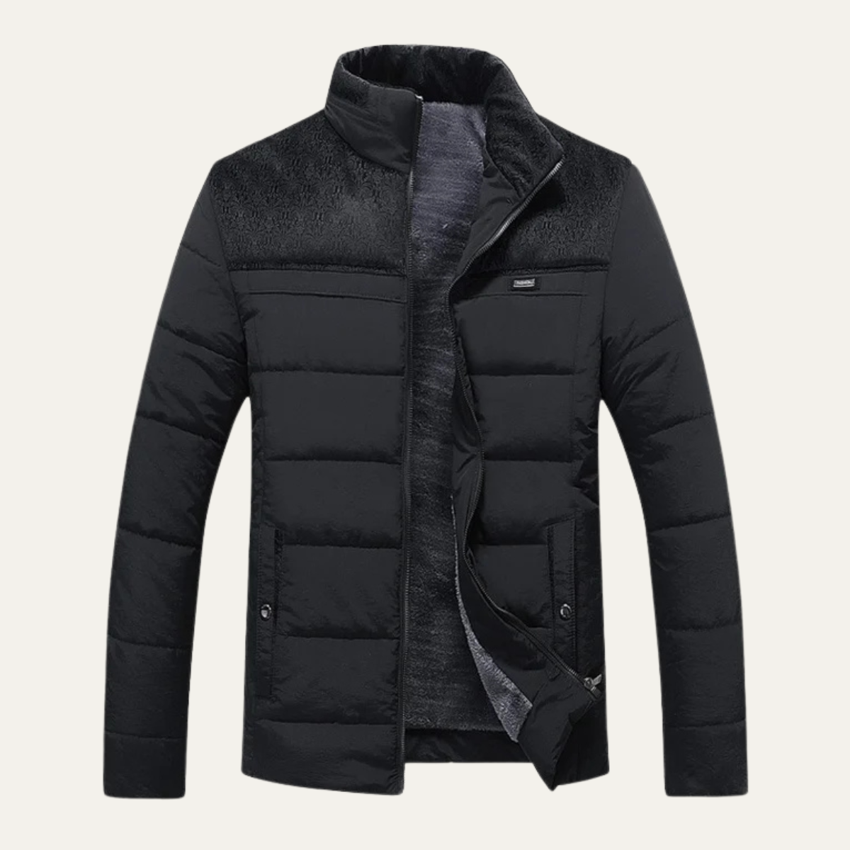 Warm Mens Padded Down Filled Parka Jacket - OutfitLondon
