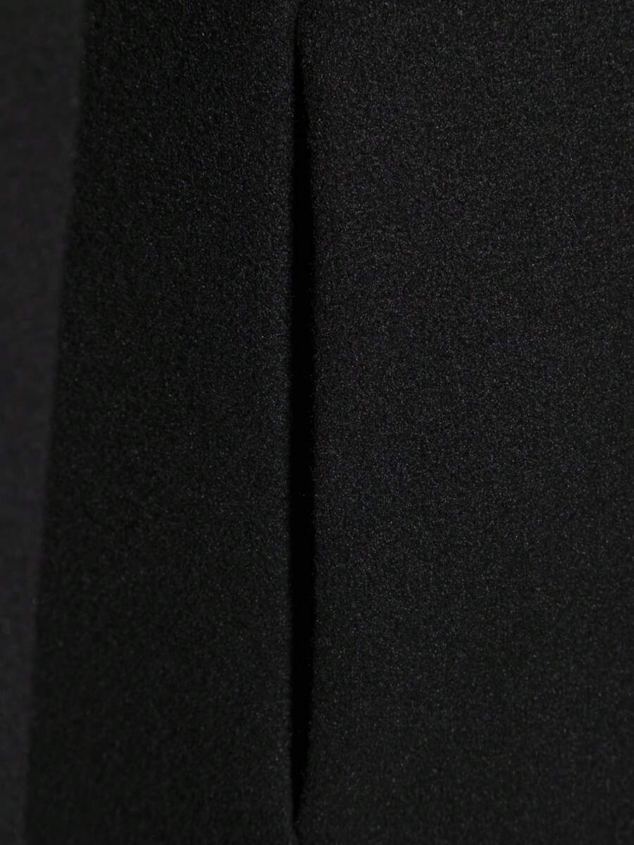 Warm Thick Black Wool Coat
