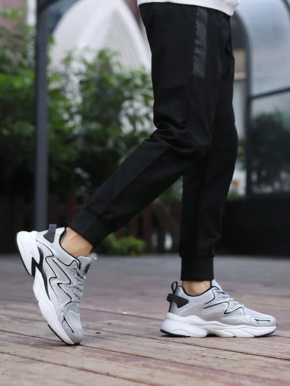Airy Thick Sole Beige Sneakers