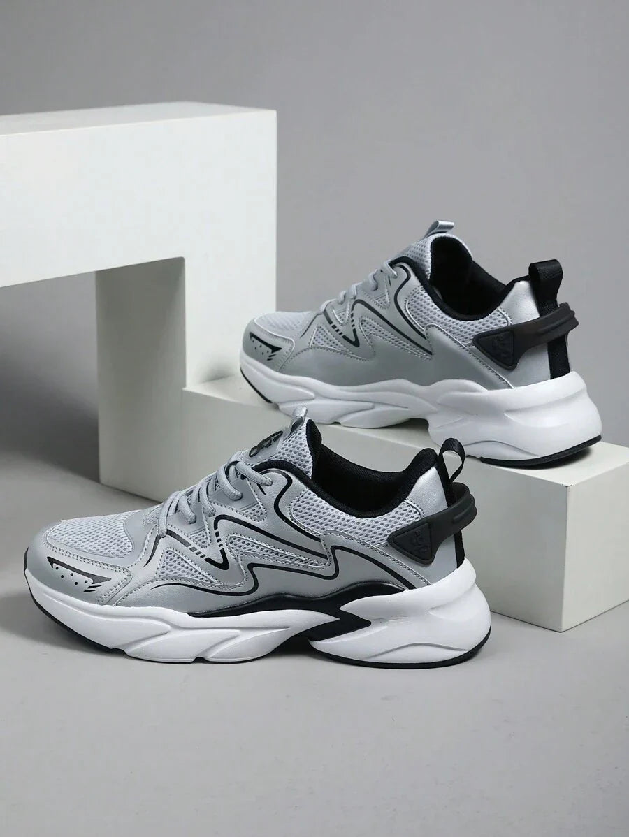 Airy Thick Sole Beige Sneakers
