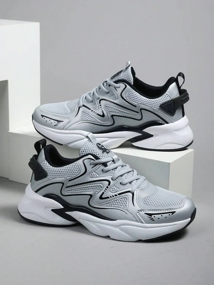 Airy Thick Sole Beige Sneakers