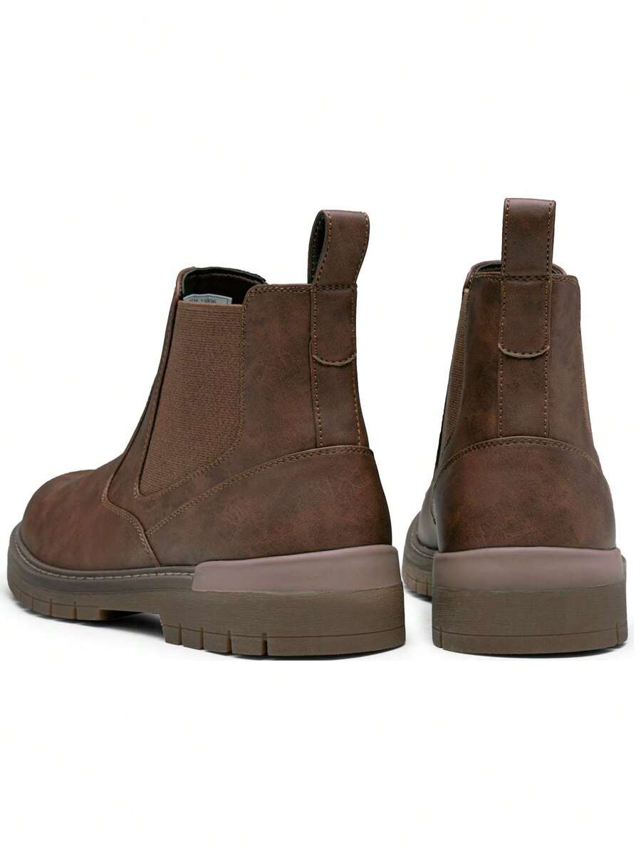 Thick Heel Black Ankle Boots