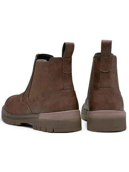 Thick Heel Black Ankle Boots