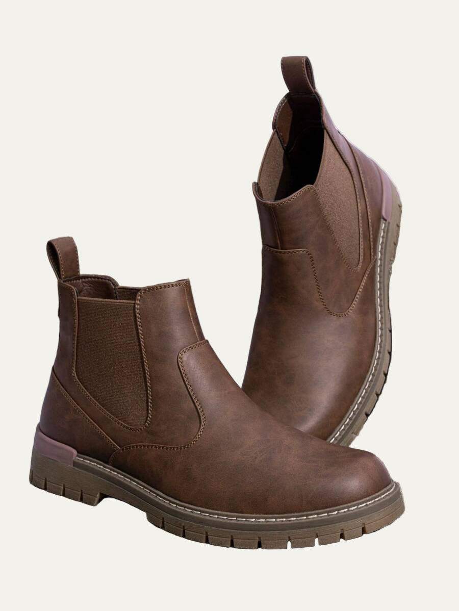 Tough Waterproof Ankle Chelsea Boots - OutfitLondon
