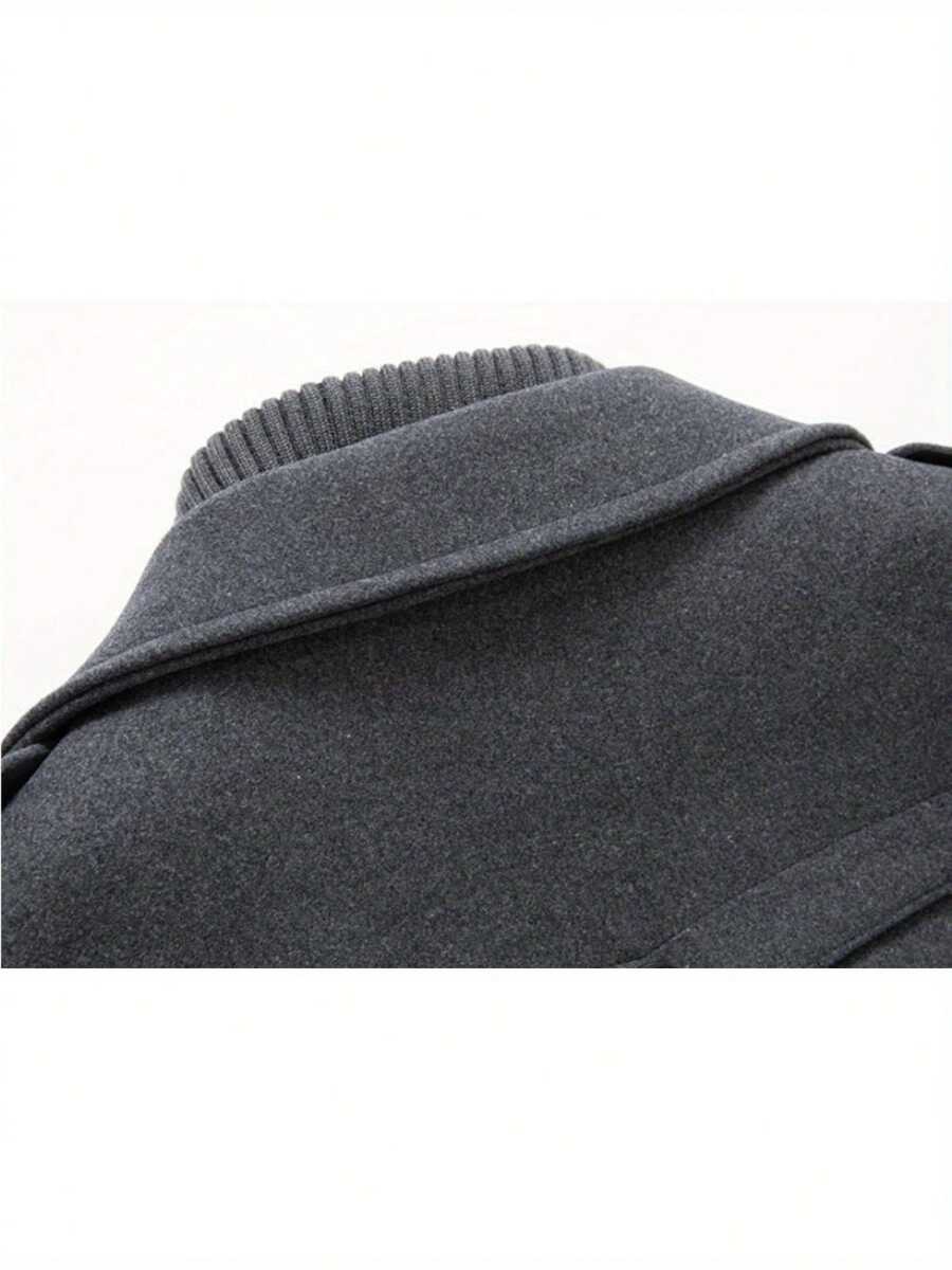Classic Gray Wool Office Jacket
