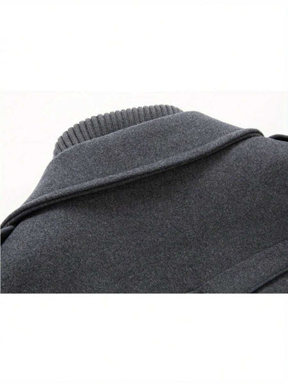 Classic Gray Wool Office Jacket