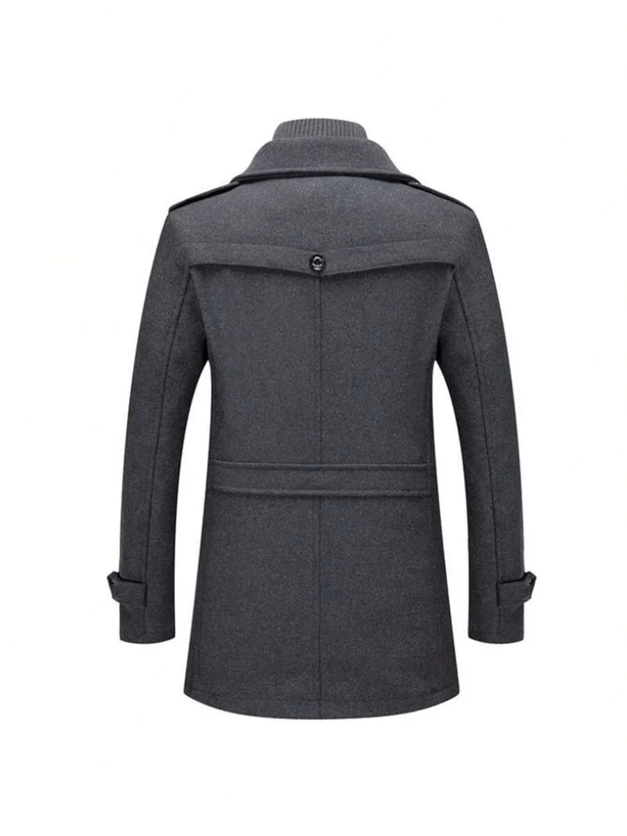 Classic Gray Wool Office Jacket