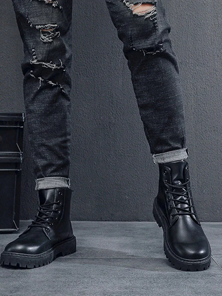 Supportive Ankle High Orthopedic Boots with Side Zipper