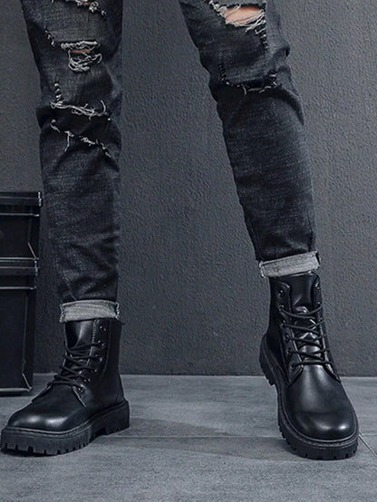 Supportive Ankle High Orthopedic Boots with Side Zipper