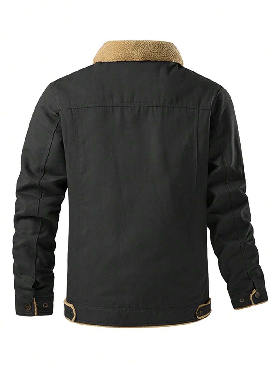 Warm Parka Jacket Khaki