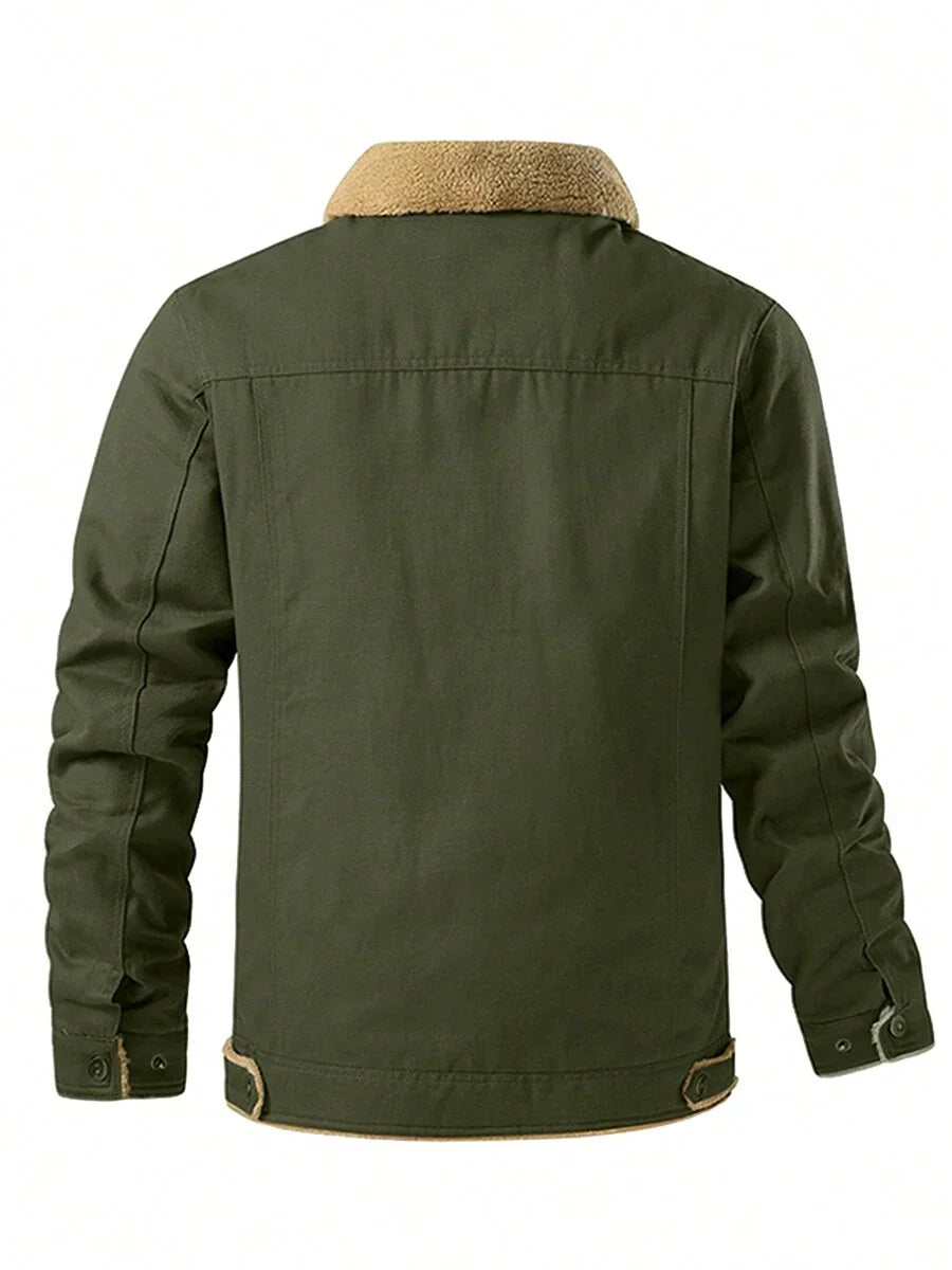 Warm Parka Jacket Khaki