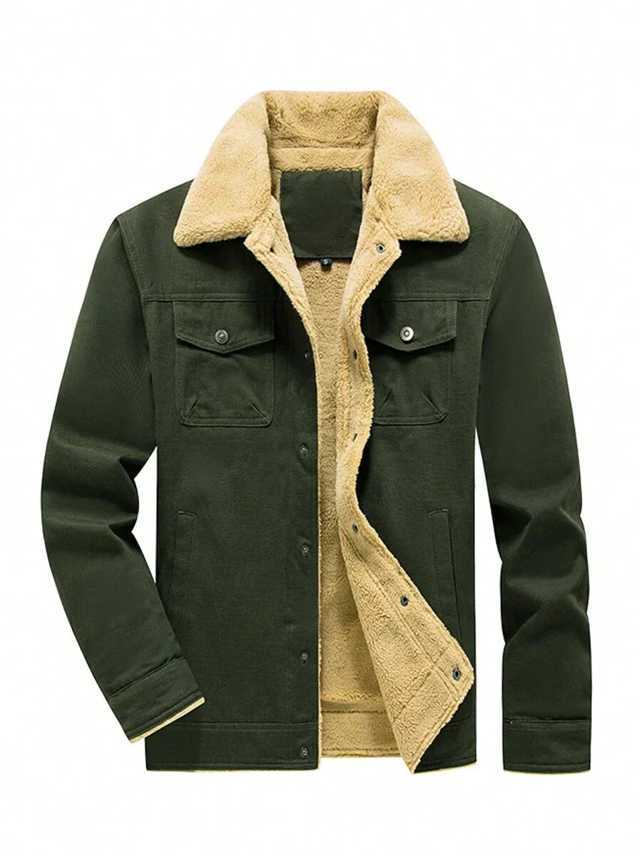 Warm Parka Jacket Khaki