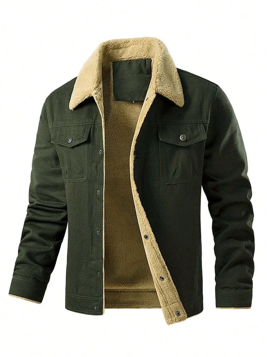 Warm Parka Jacket Khaki