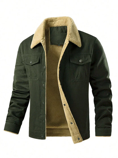 Warm Parka Jacket Khaki