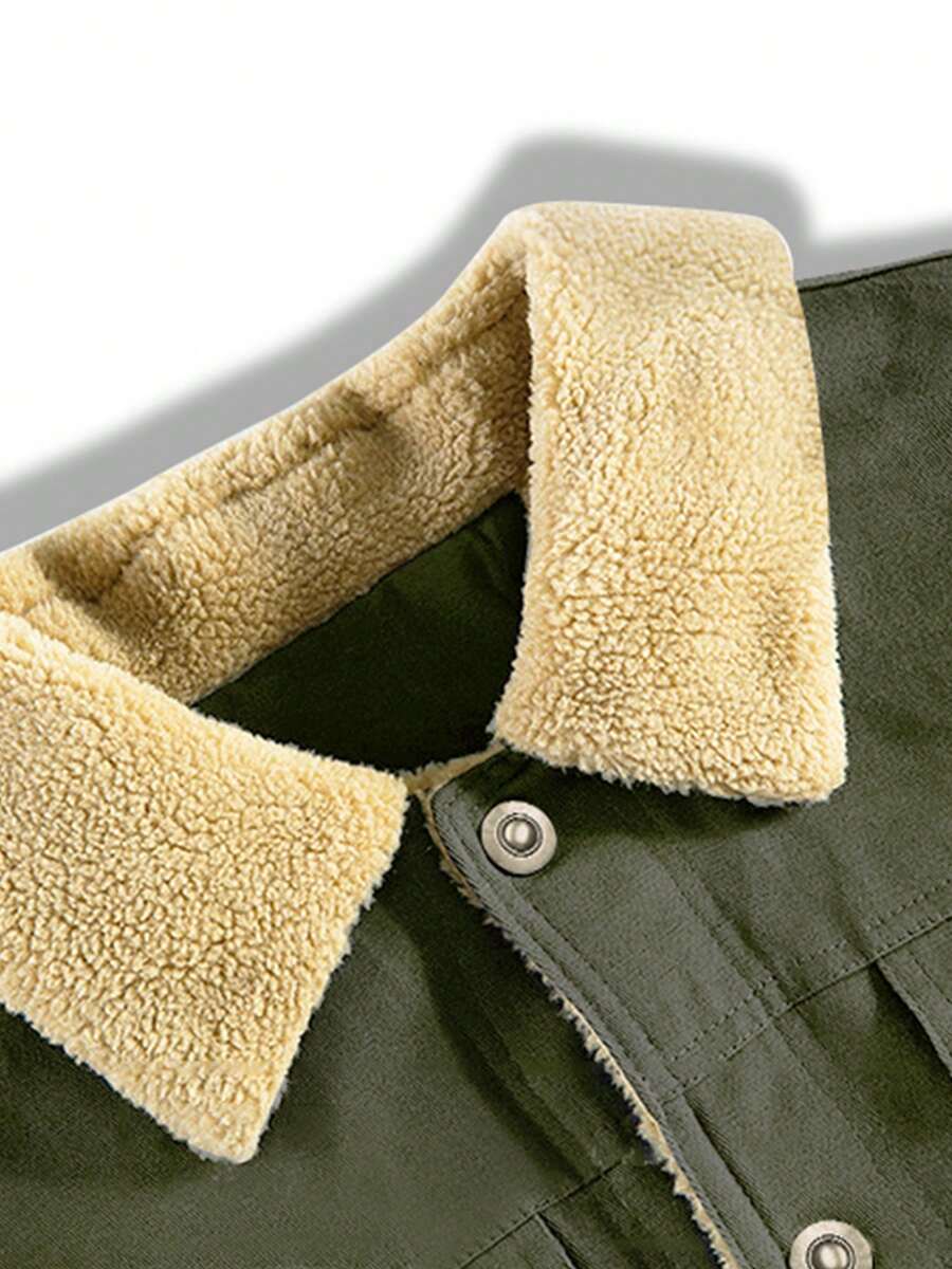 Warm Parka Jacket Khaki
