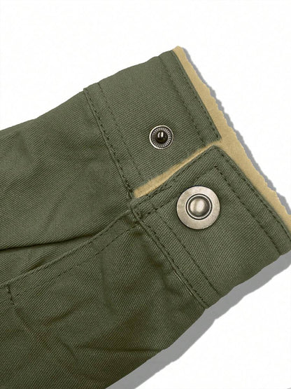Warm Parka Jacket Khaki