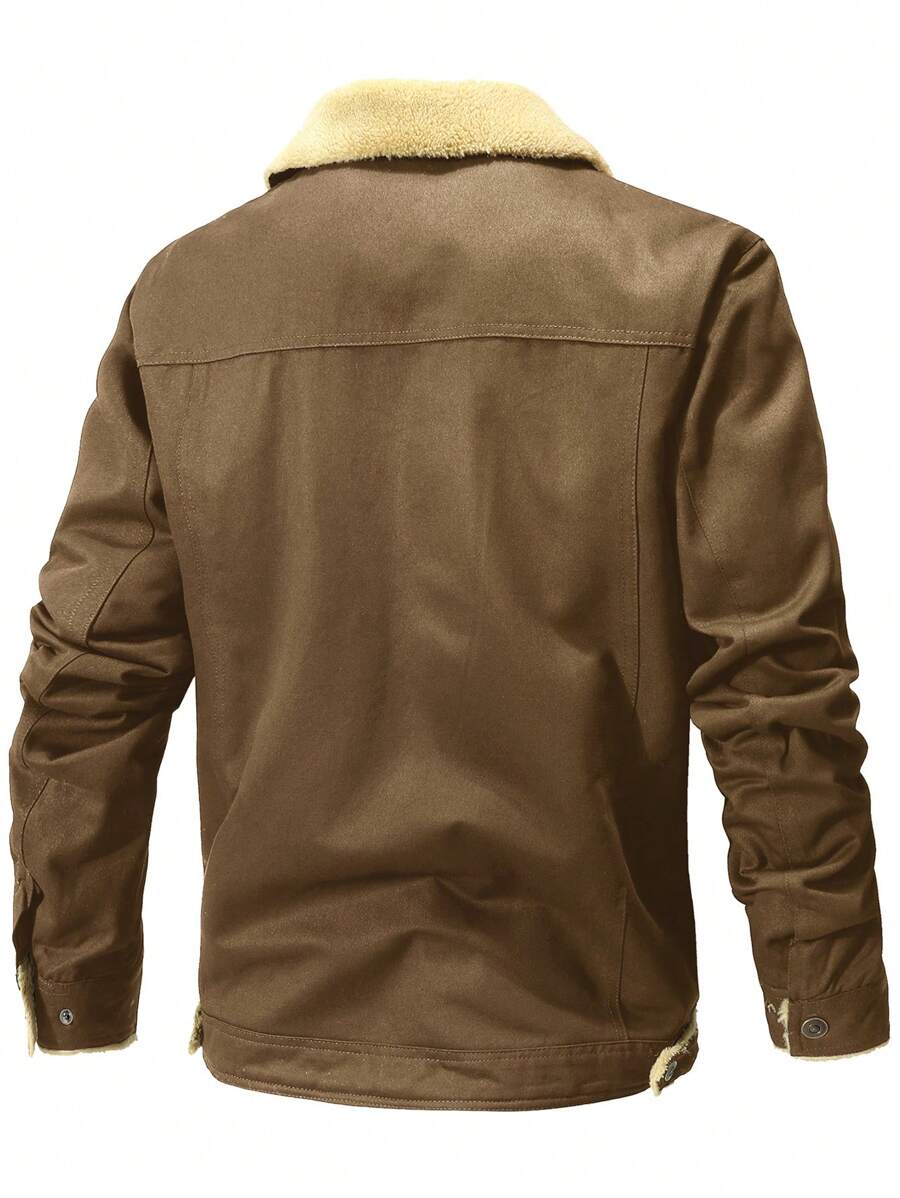 Warm Parka Jacket Khaki