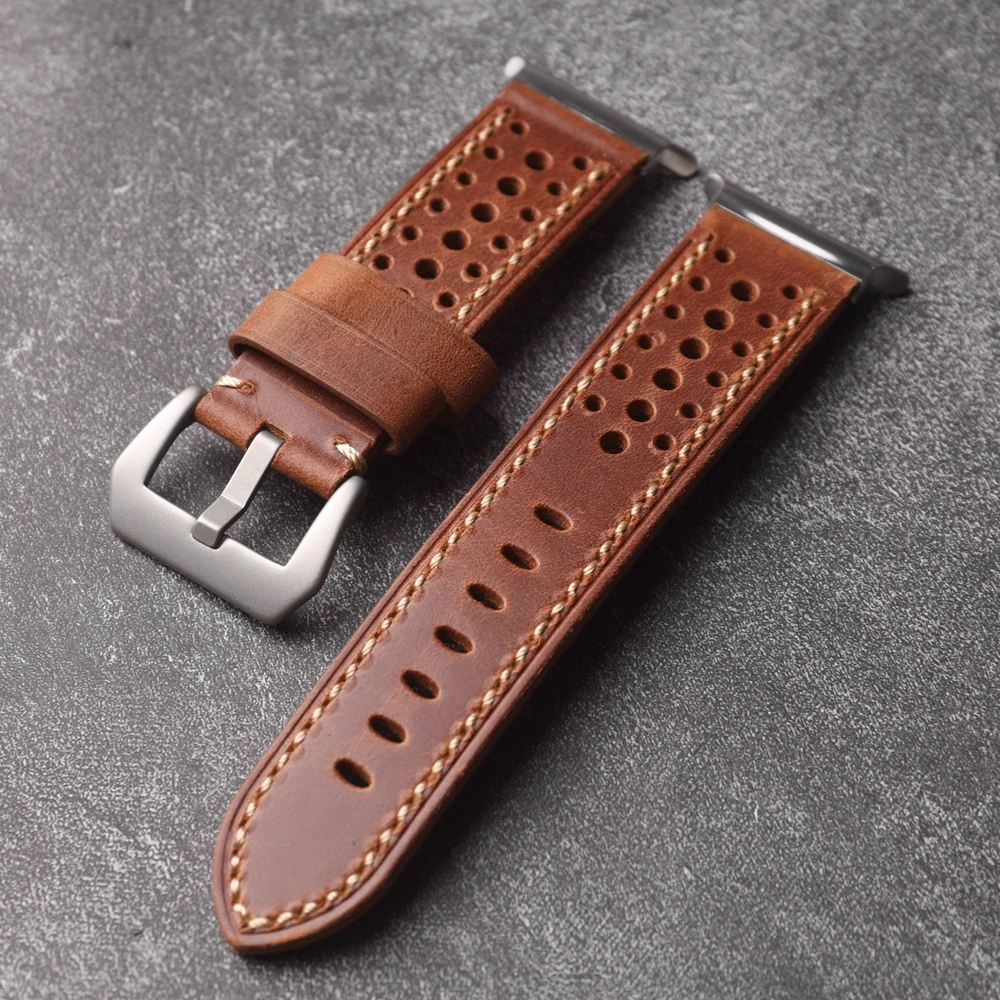 Premium Genuine Leather Watch Band for Samsung Ultra