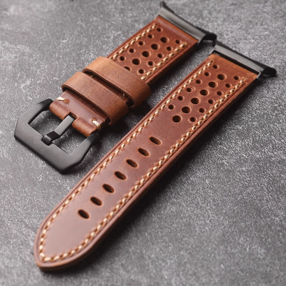 Premium Genuine Leather Watch Band for Samsung Ultra