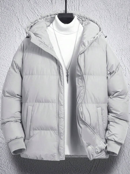 Comfortable Insulated Khaki Coat